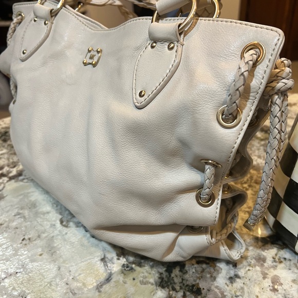 Michael Kors braided cream satchel - Picture 2 of 12